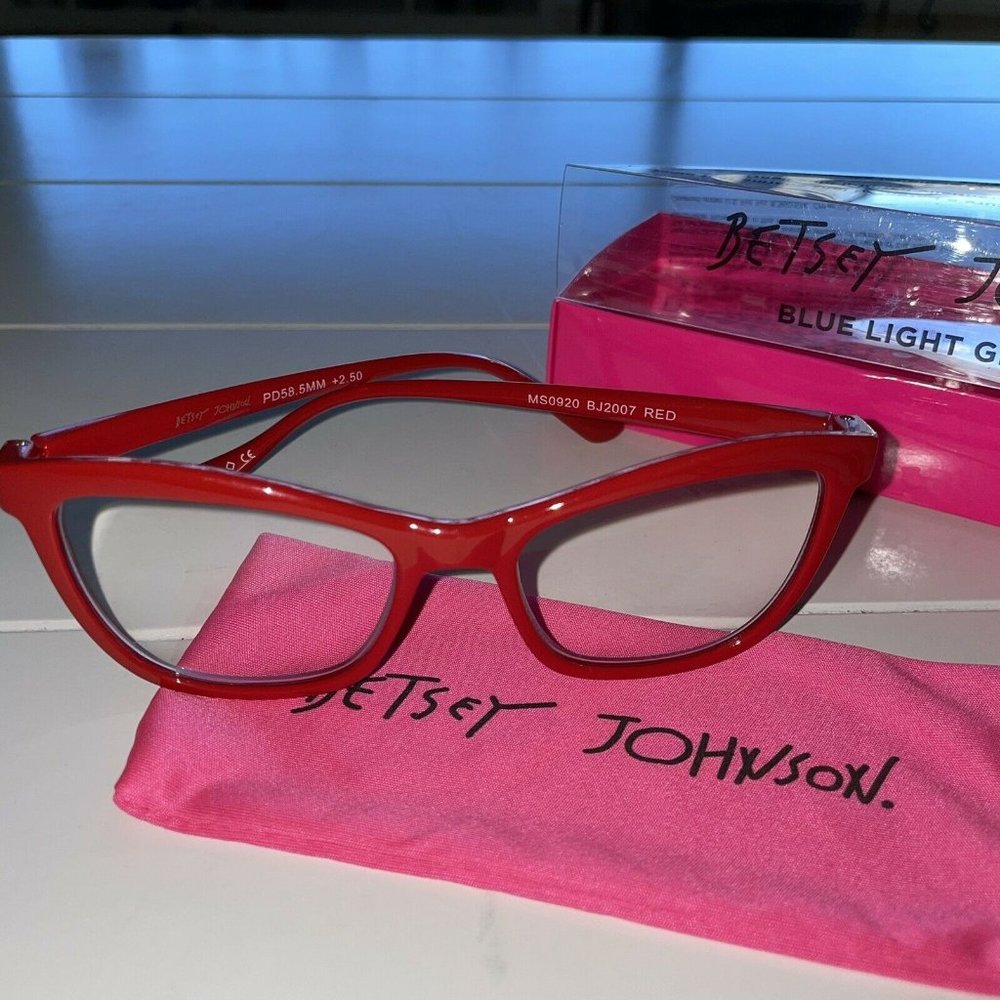 Betsey Johnson Blue Light Blocking Glasses Readers